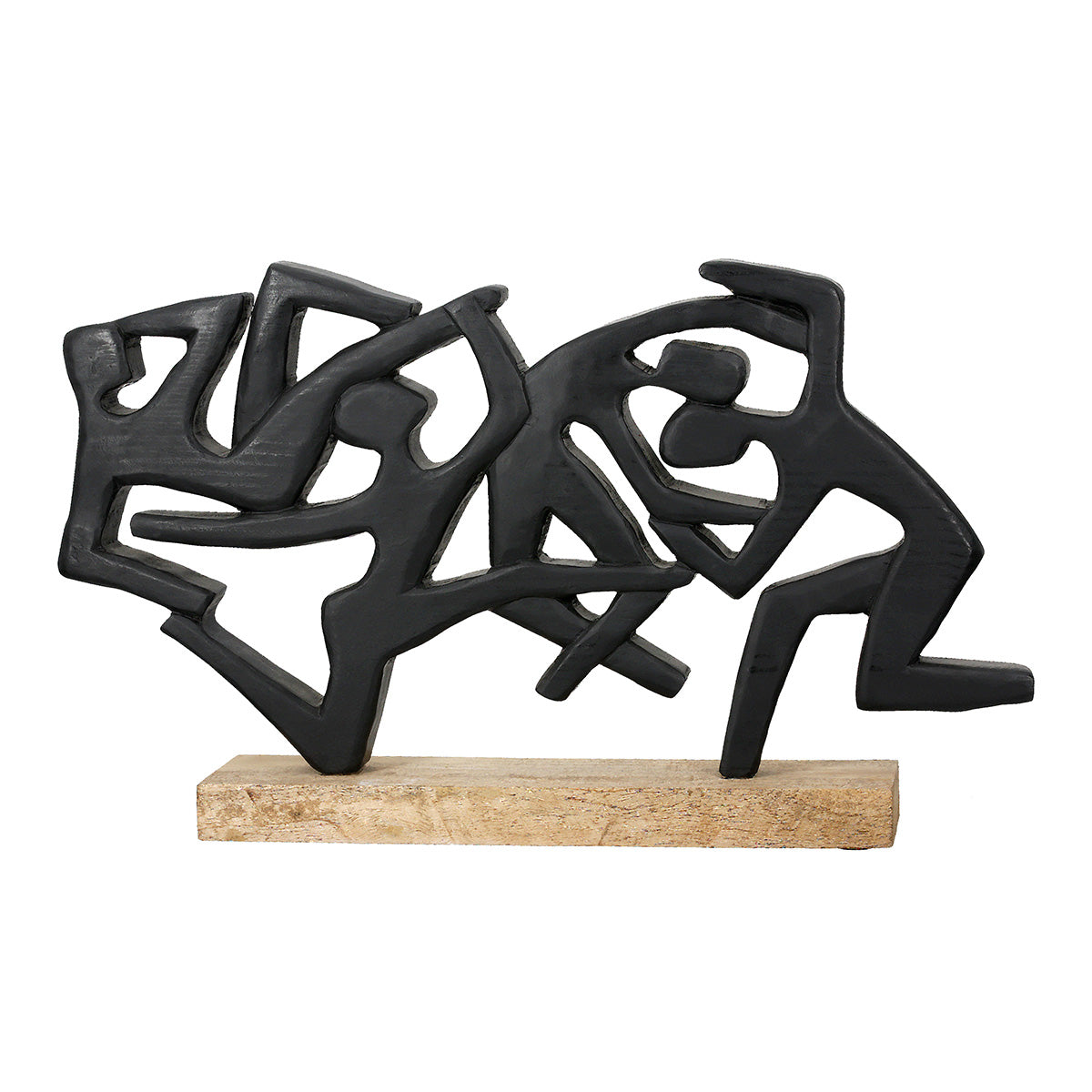 Acrobatics Houten Sculptuur
