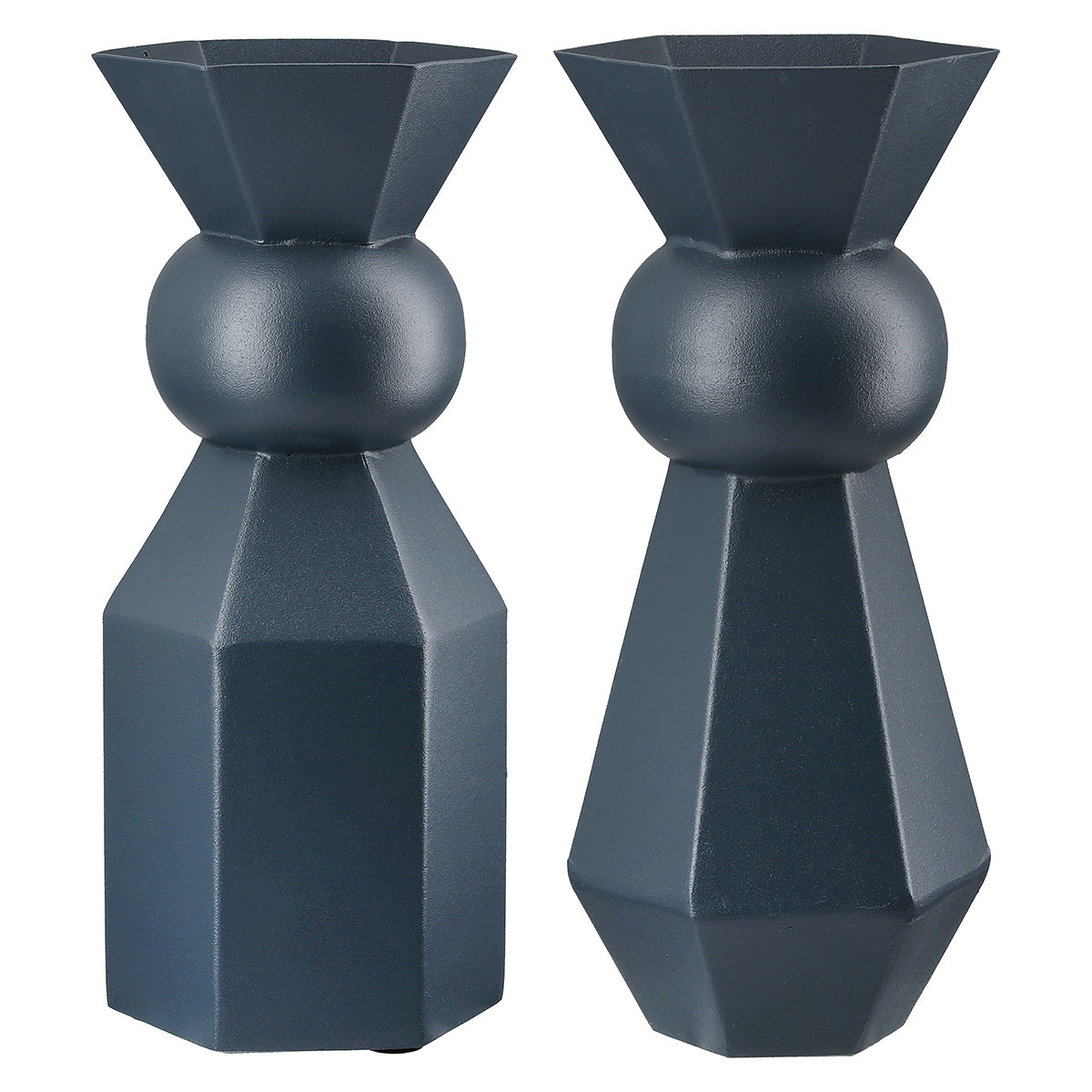 Metallo Donkerblauwe Vaas 24 cm