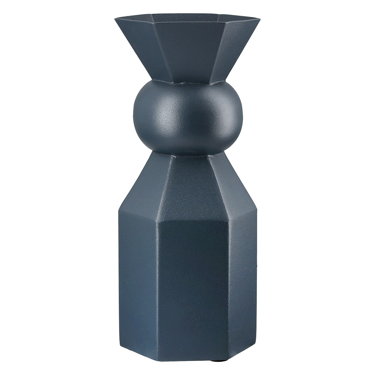 Metallo Donkerblauwe Vaas 24 cm