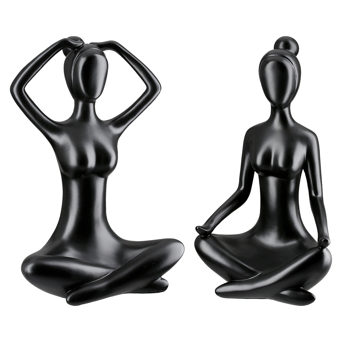 Meditation Vrouwenfiguur Zwart