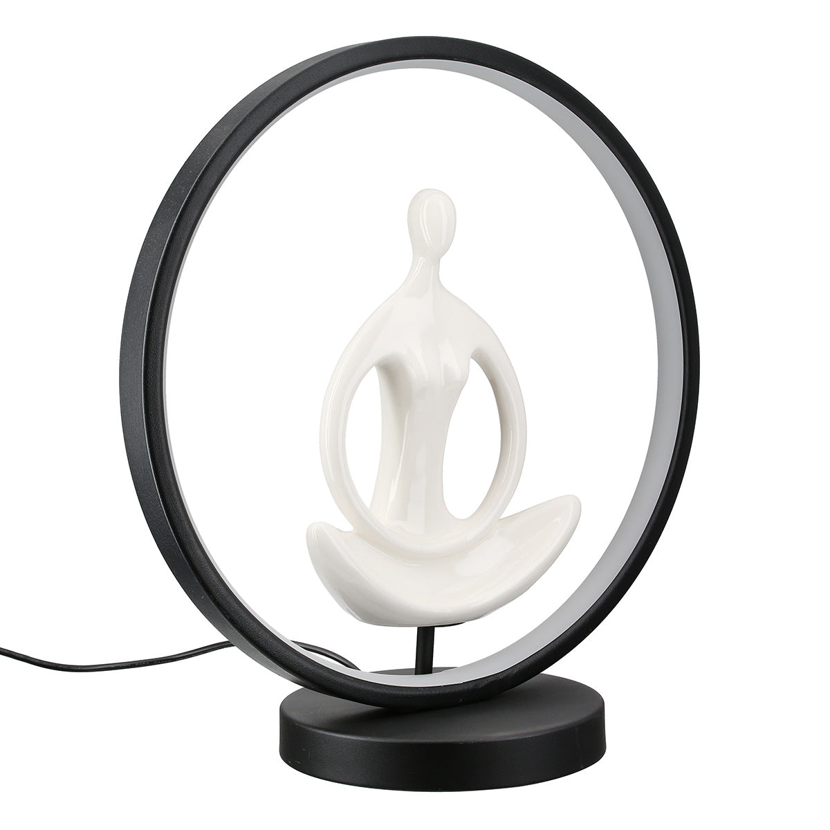Padmasana LED Decoratief Beeld Wit