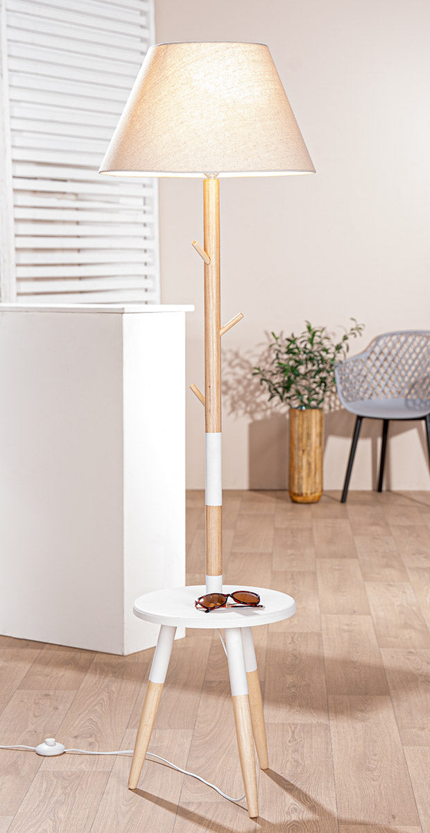 Haderup vloerlamp hout met tafel 159 cm
