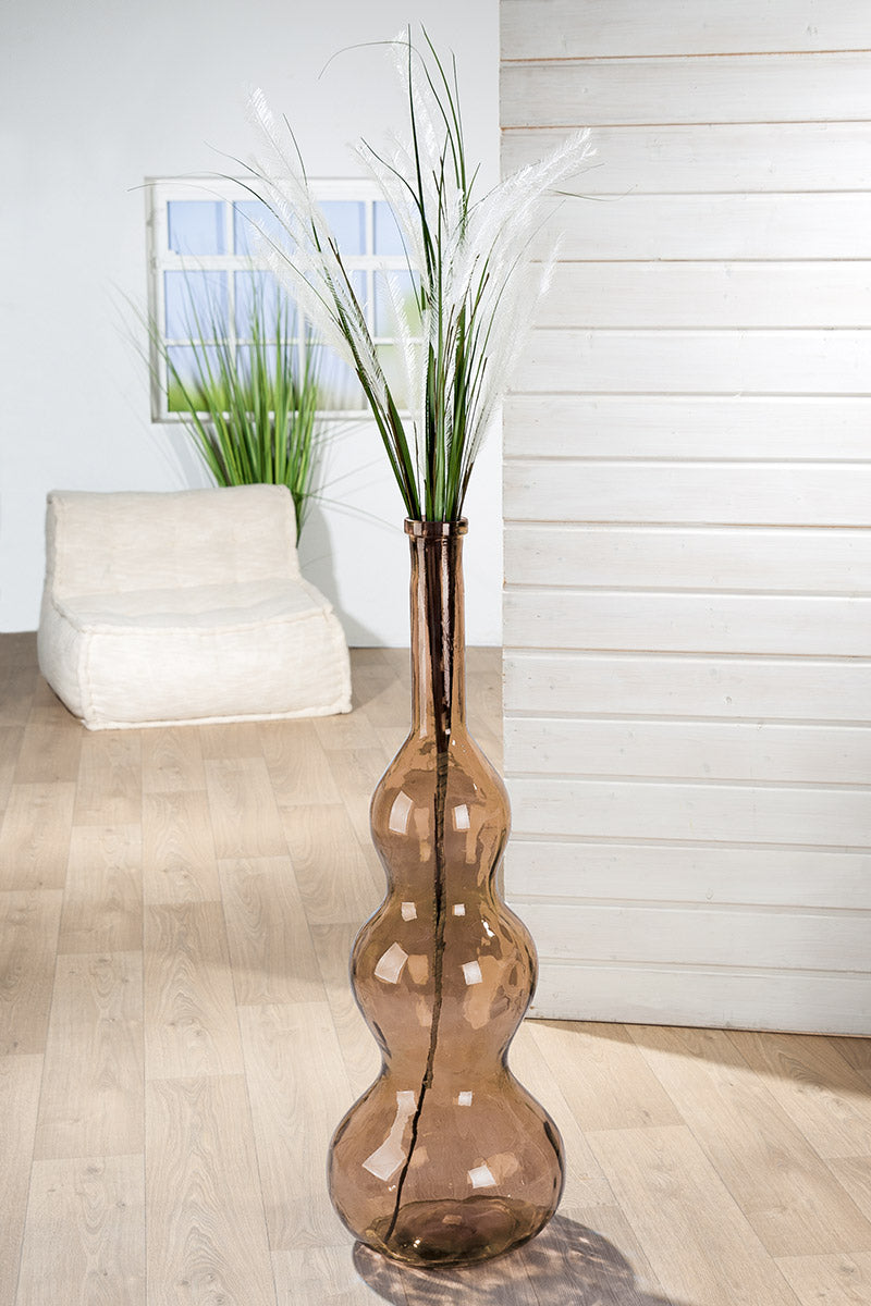 Balleros Vloervaas Bruin Glas