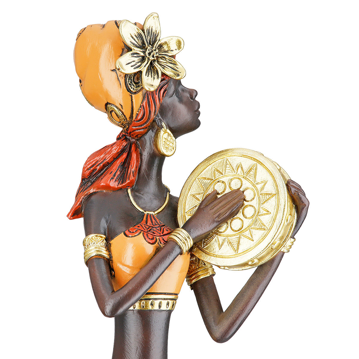 African Beat Vrouwenfiguur Drum