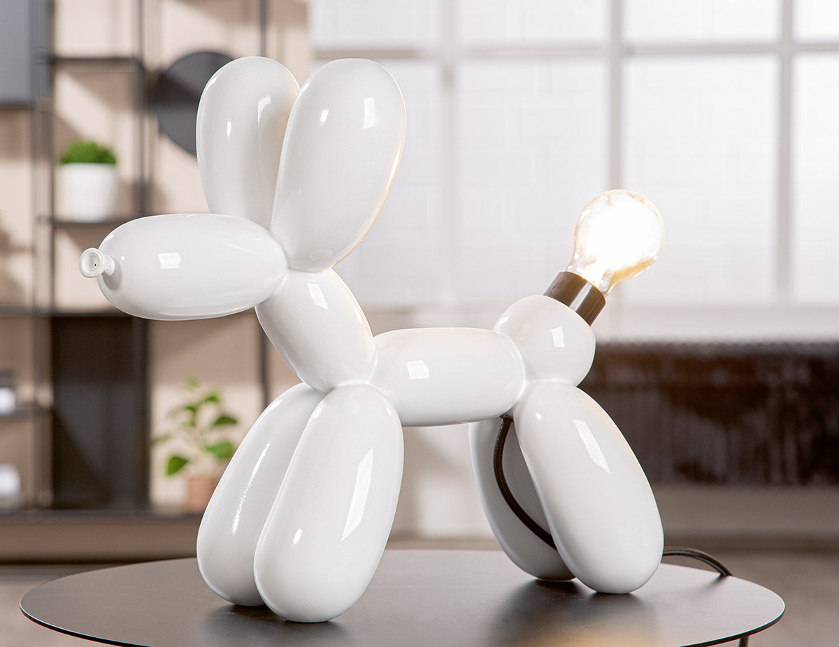 Scotty Ballonhond Tafellamp Wit