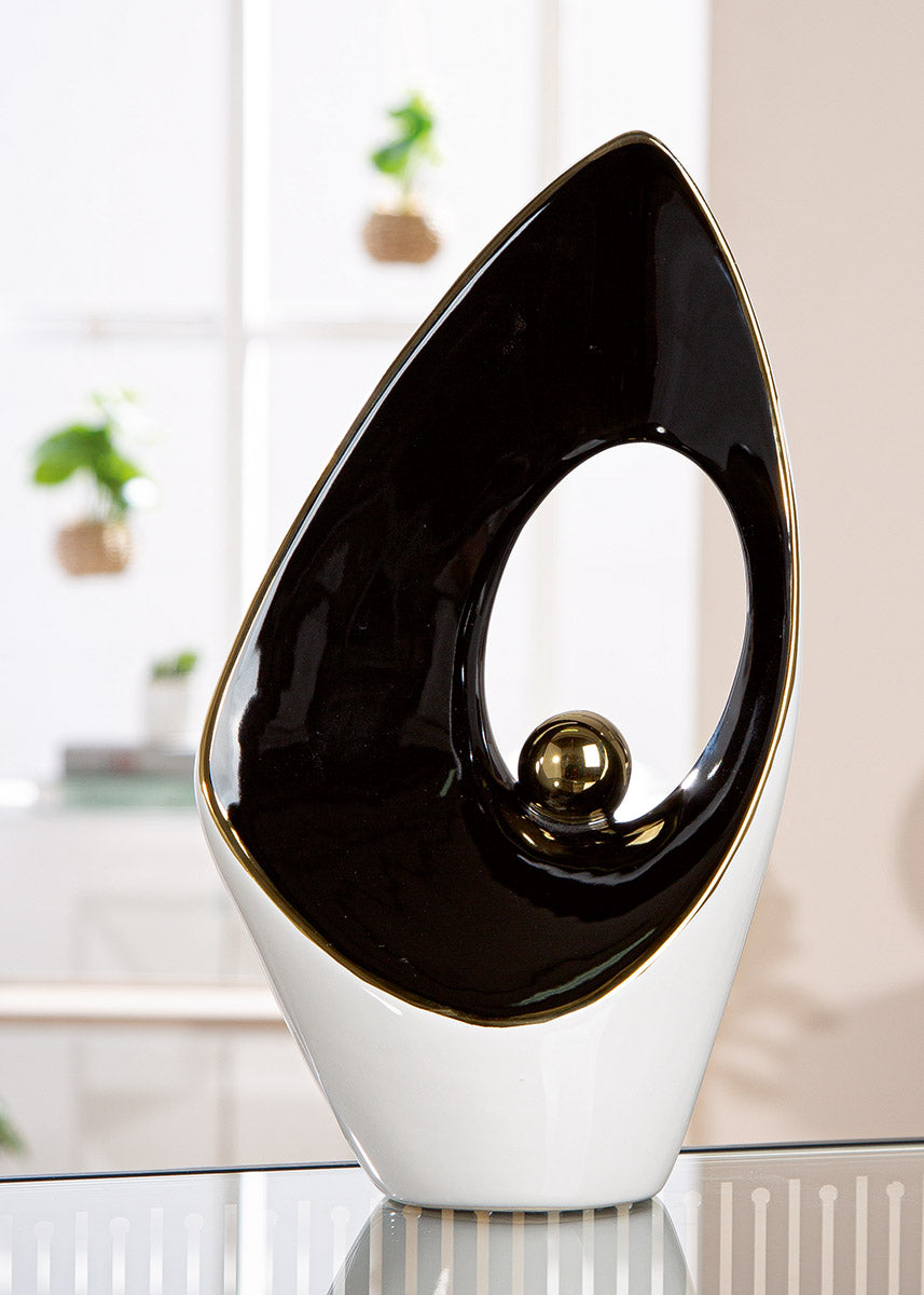 Keramische Decoratie Inside Wit Goud