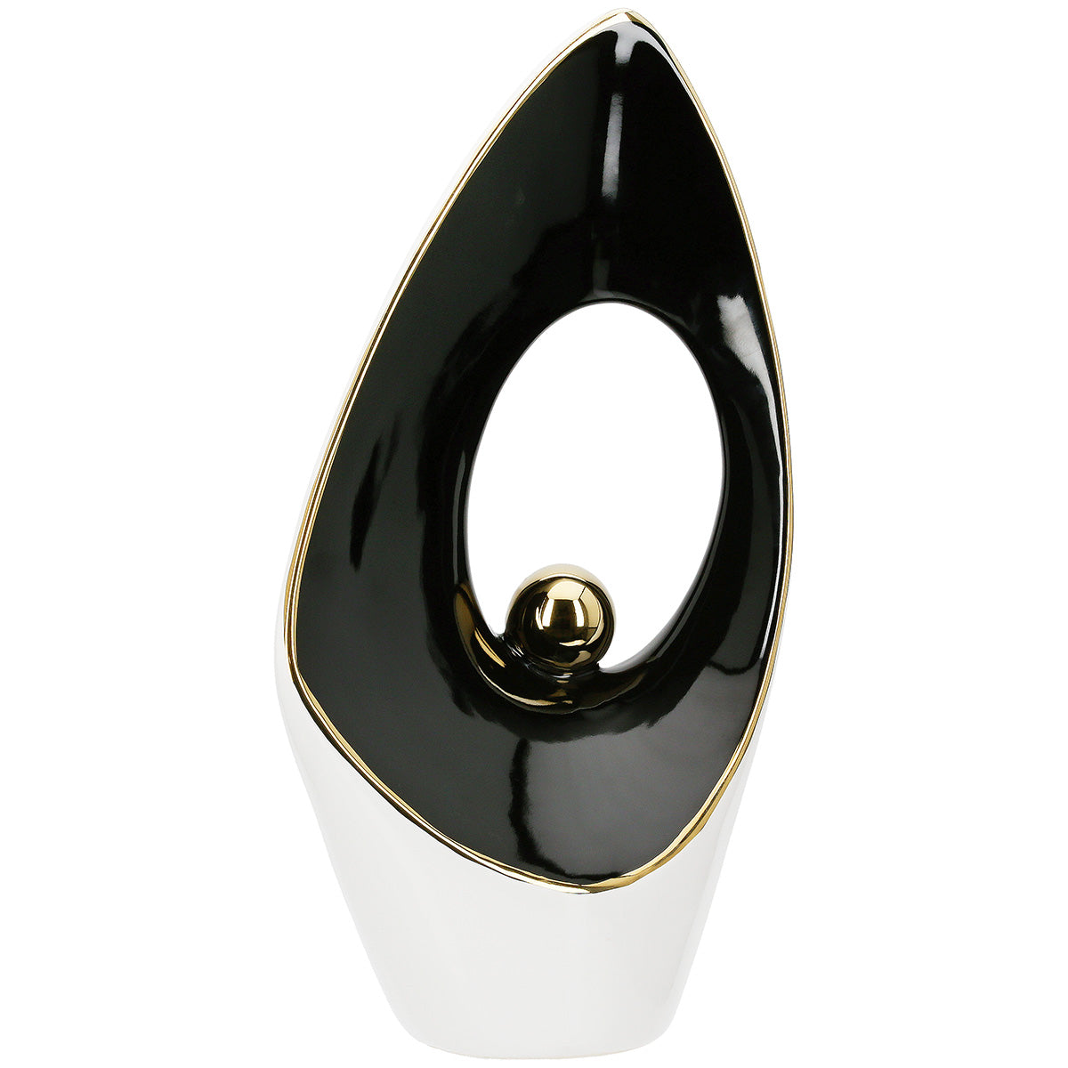 Keramische Decoratie Inside Wit Goud