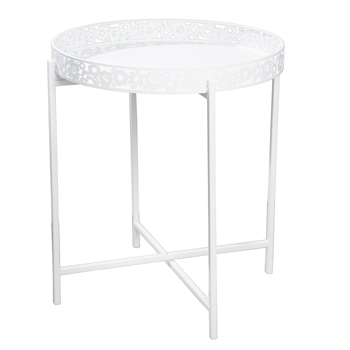 Blütentraum Witte Ronde Bijzettafel
