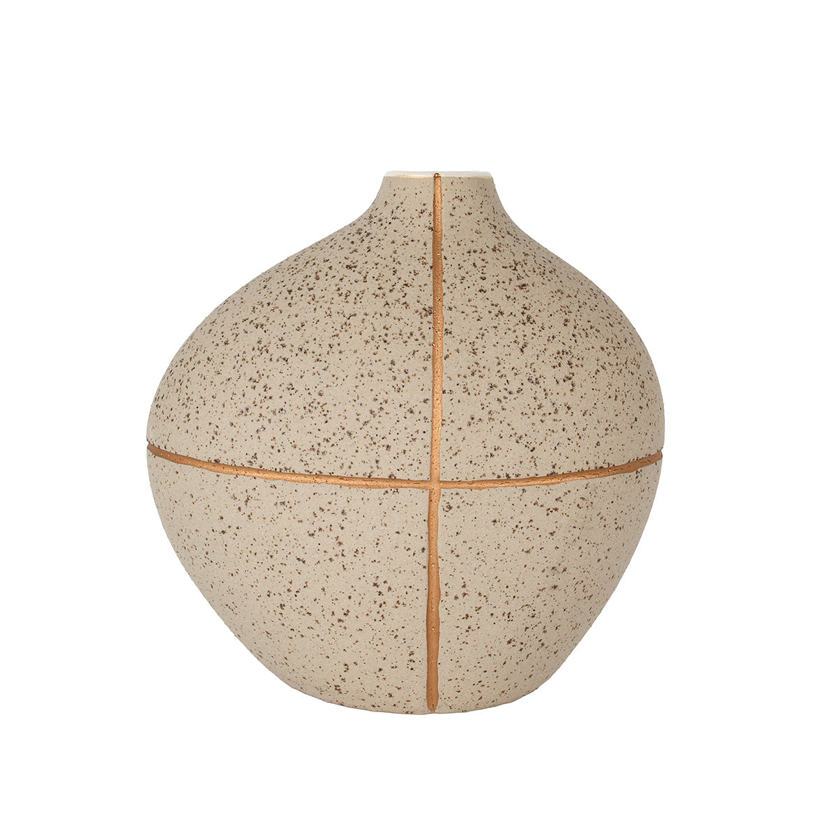 Flag Vaas Crème-Koper 21 cm