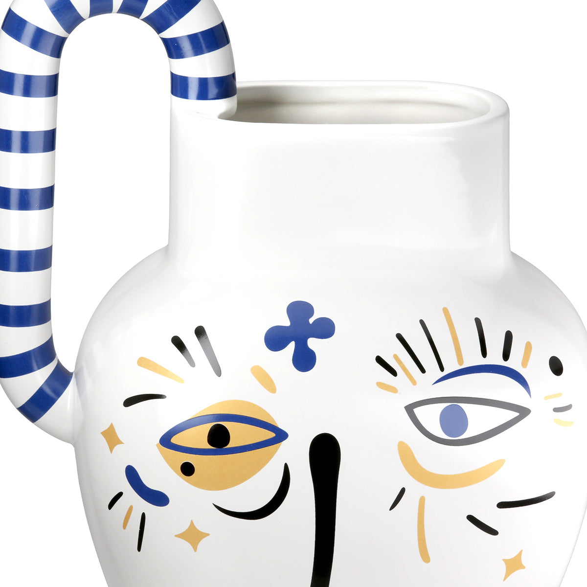 Fira Witte Vaas met Handvat 23 cm