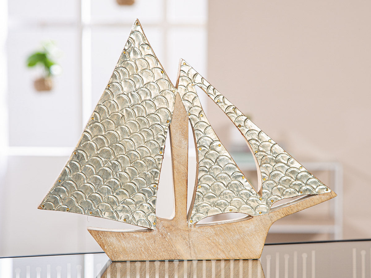 Houten Decoratieboot Beach Groot