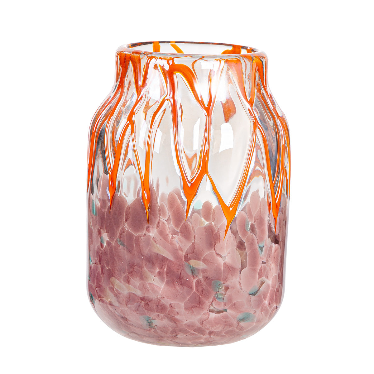 Paarse glazen vaas Artistico 23.5 cm