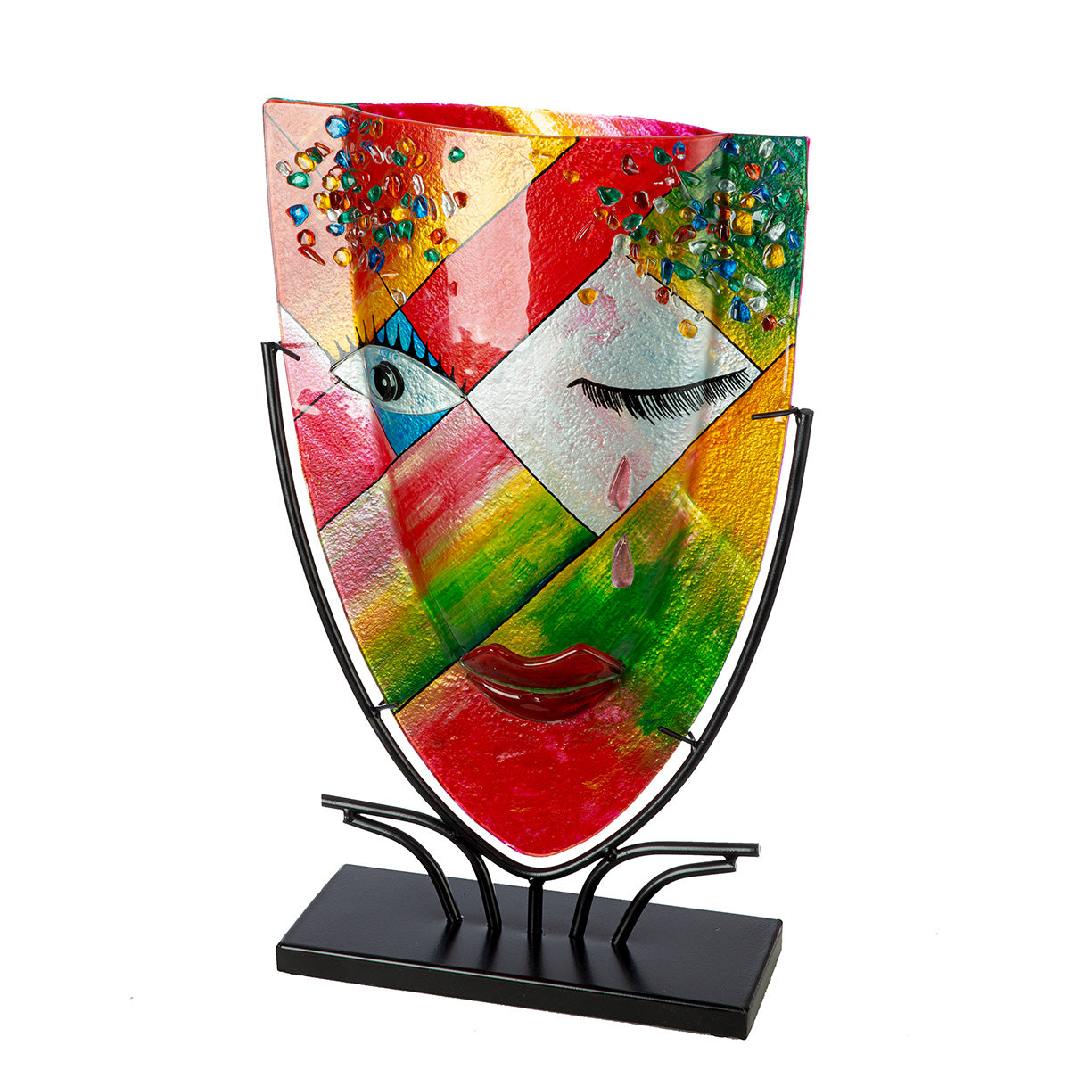 Oranje vloervaas Dreaming 49 cm