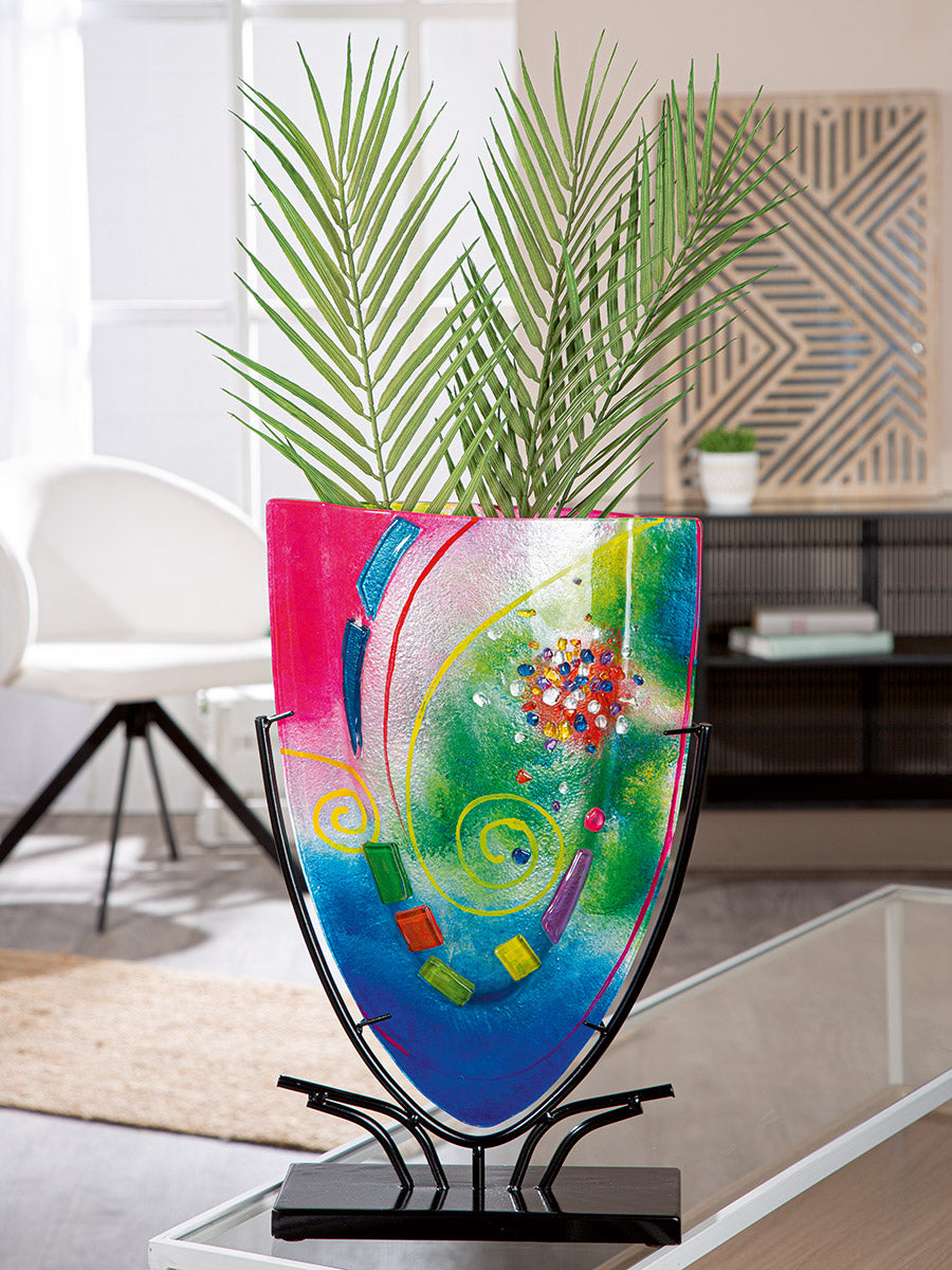 Kleurrijke vloervaas Cool 49 cm