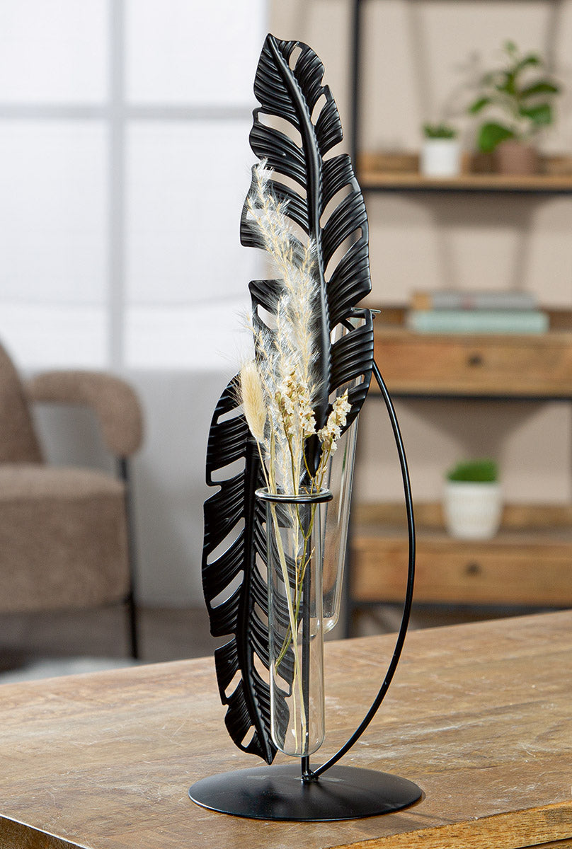 Zwarte Bladvaas Jakarta 34.5 cm