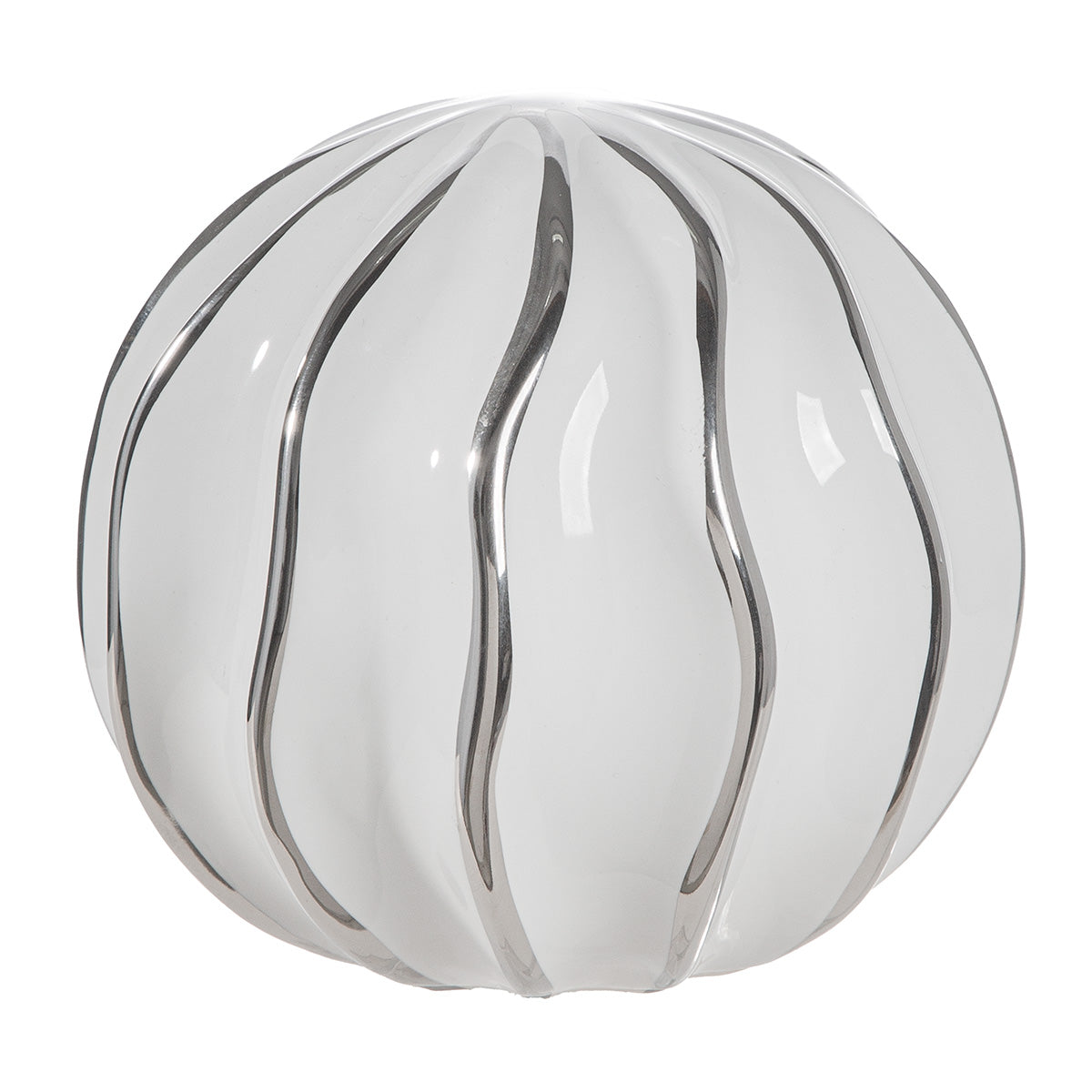 Keramische Decoratiebal Strepen 12.5 cm