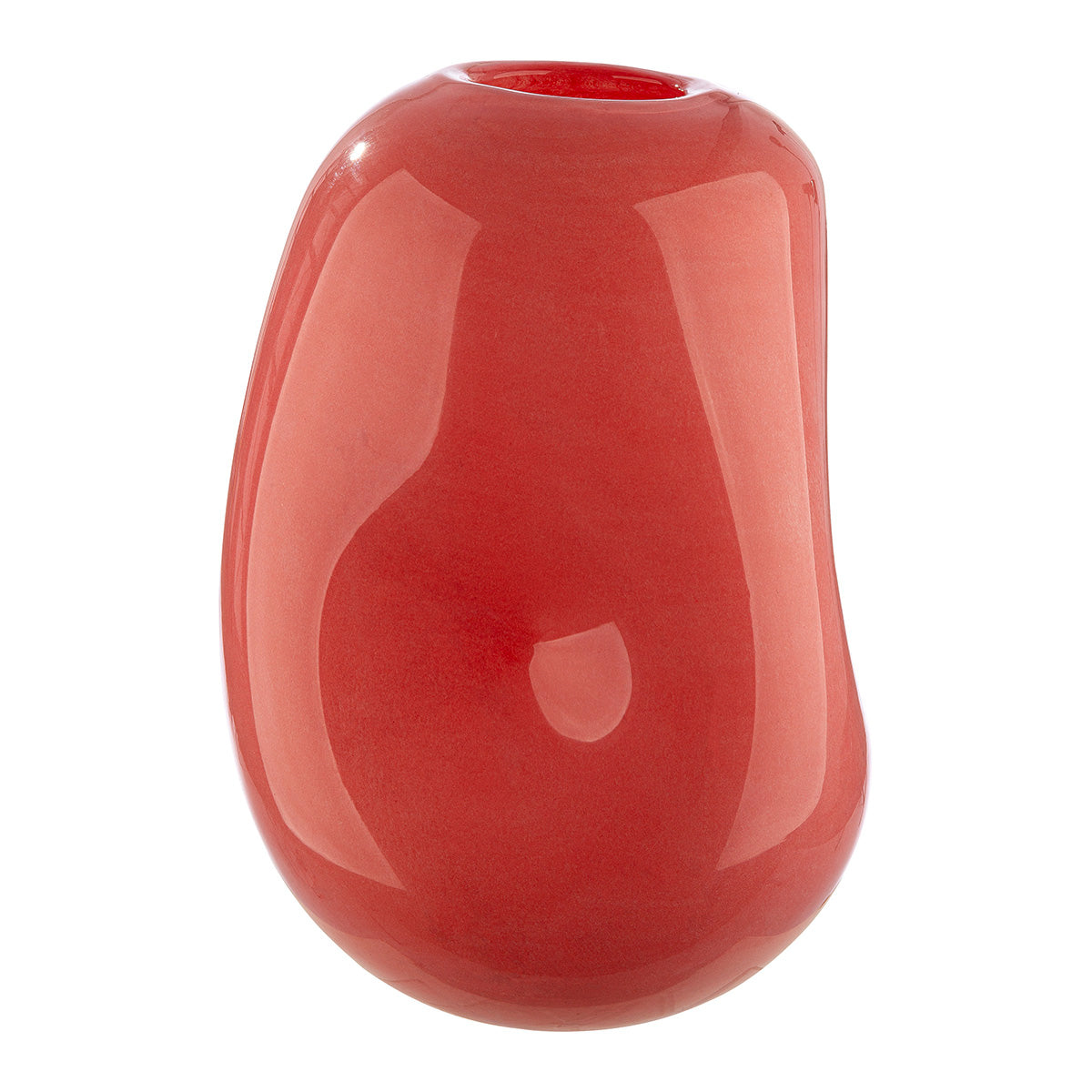Roze glazen vaas Candy 26 cm