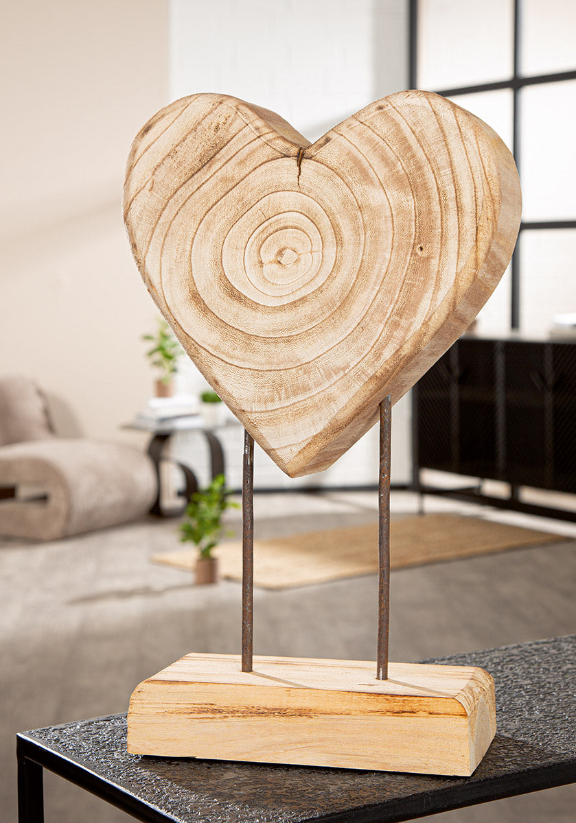 Houten Hart op Standaard Soul