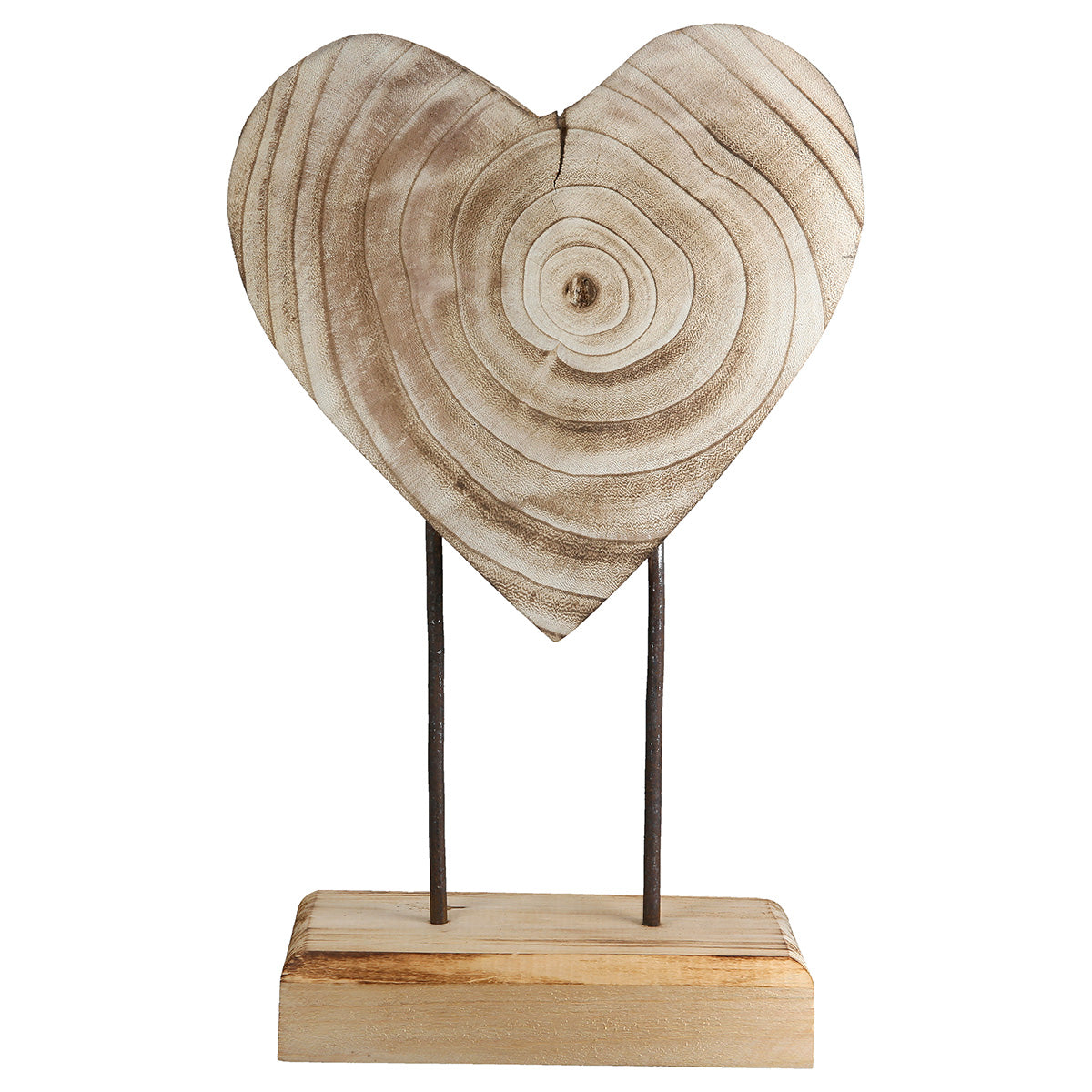 Houten Hart op Standaard Soul