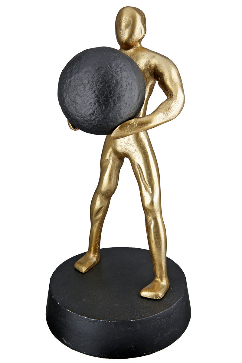 Strong Sculptuur Mannenmotief Goud
