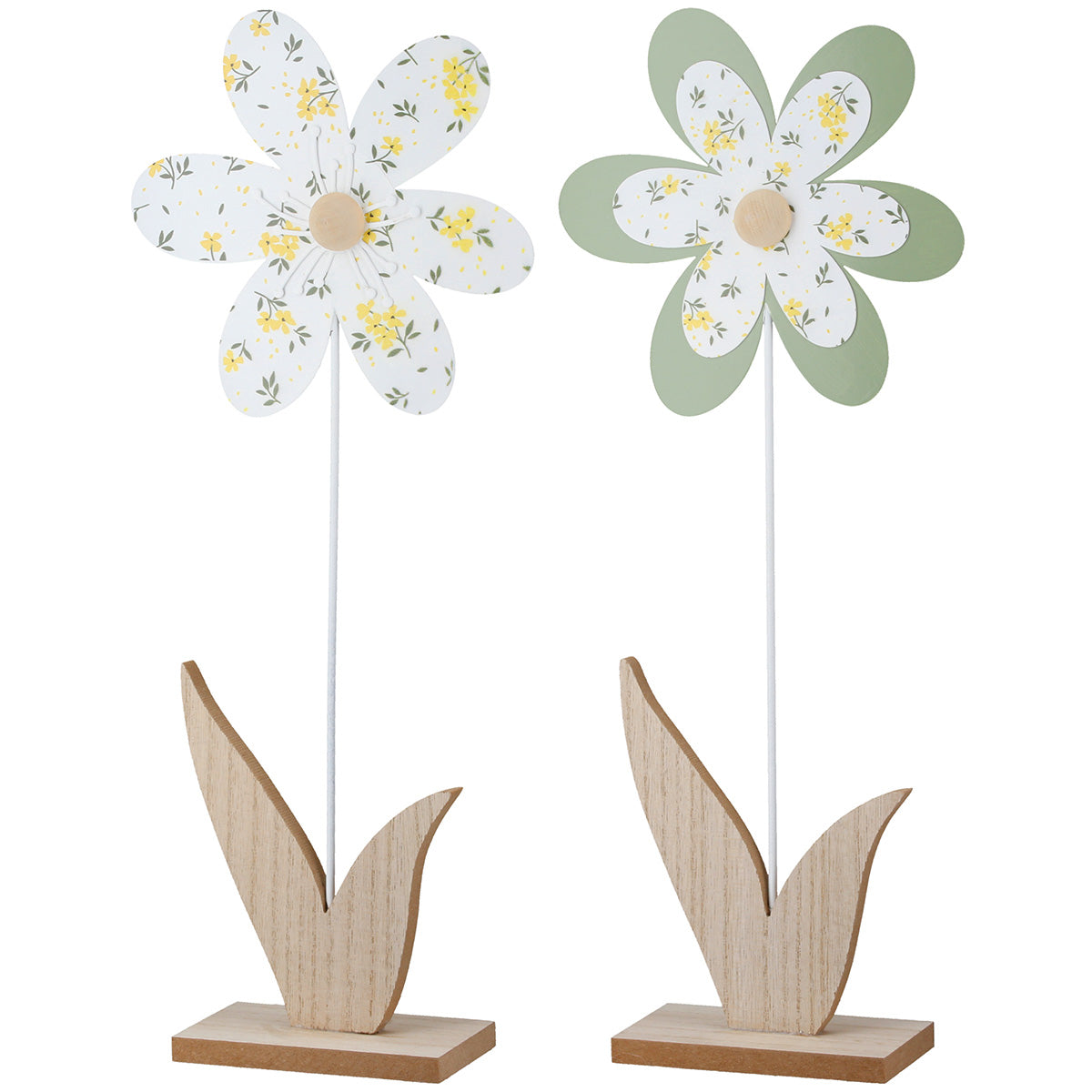 Metalen Bloemdecoratie Flori Wit