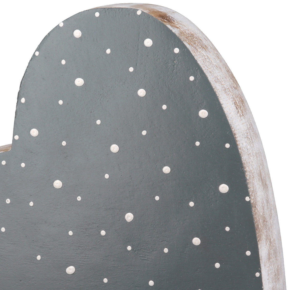 Houten Hart Standreliëf Pointy