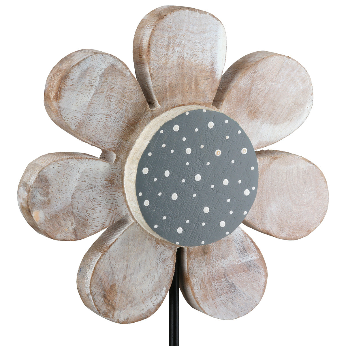 Houten Bloem Standreliëf Pointy