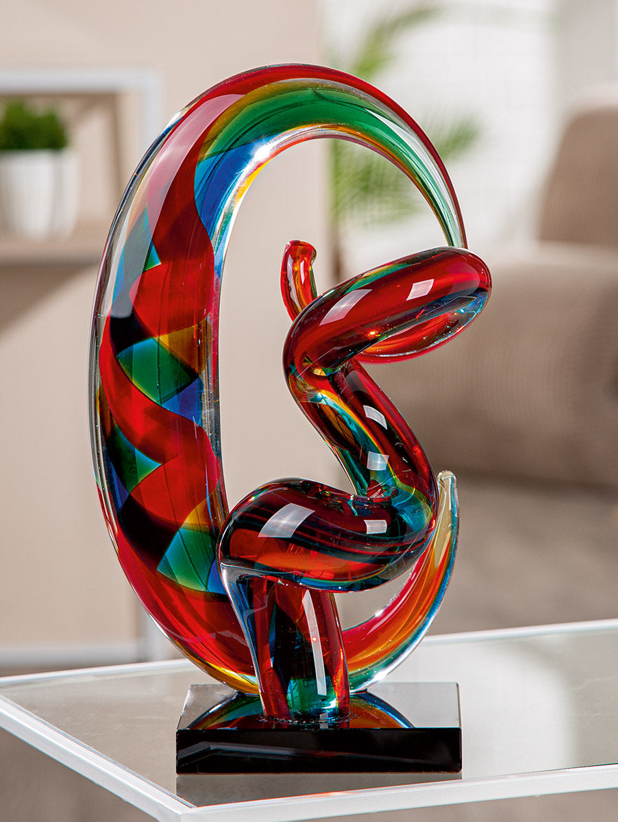 Palmeira Glas Sculptuur Multicolor