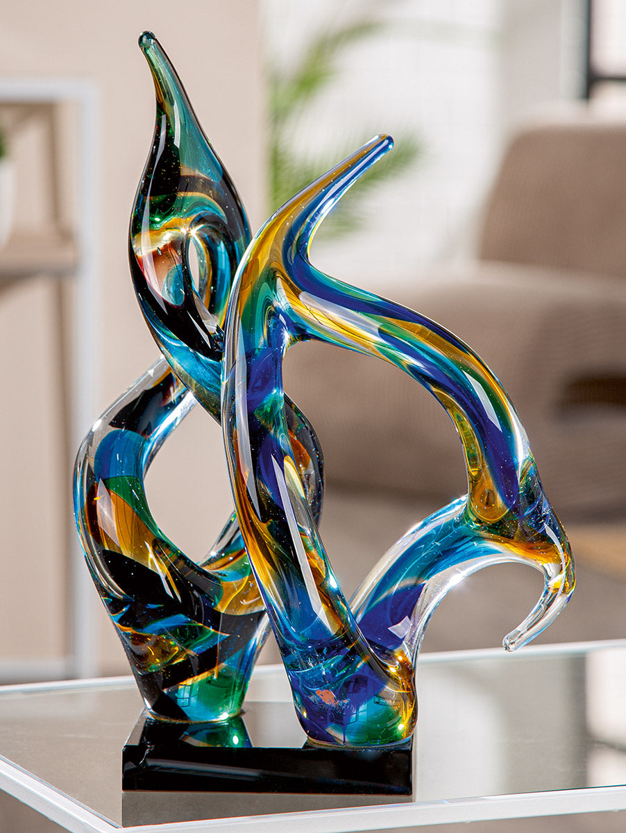 Dakar Glas Sculptuur Multicolor