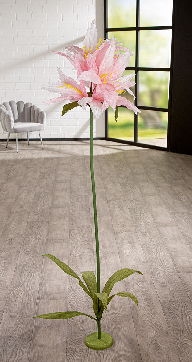 Papieren Bloem Decoratie Roze