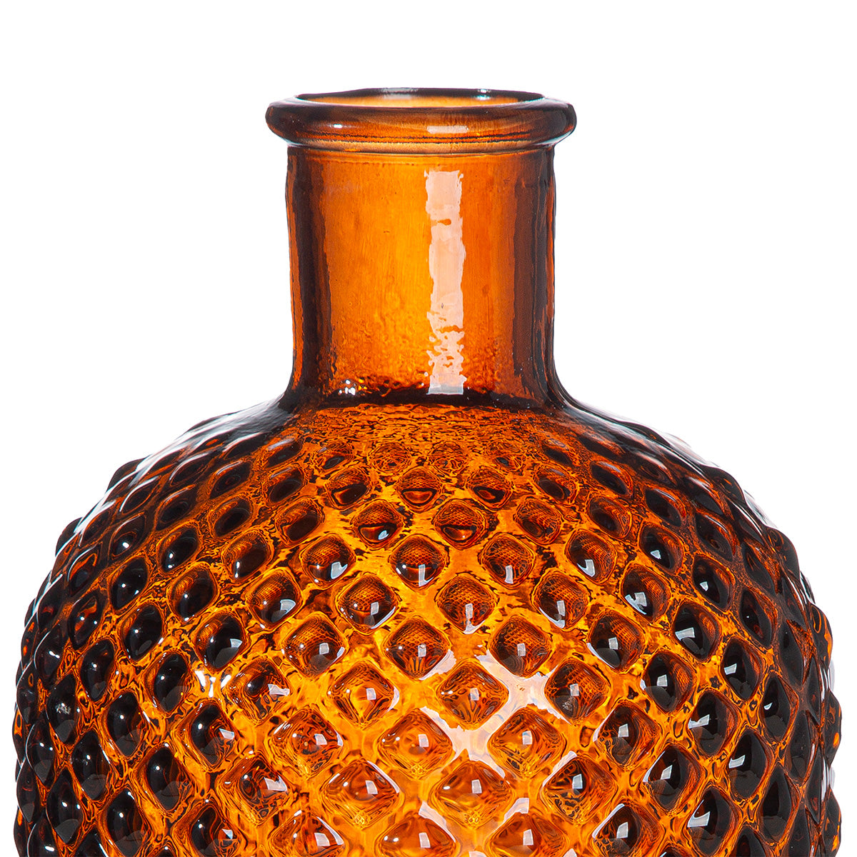 Bruine flesvaas Diamond 28 cm