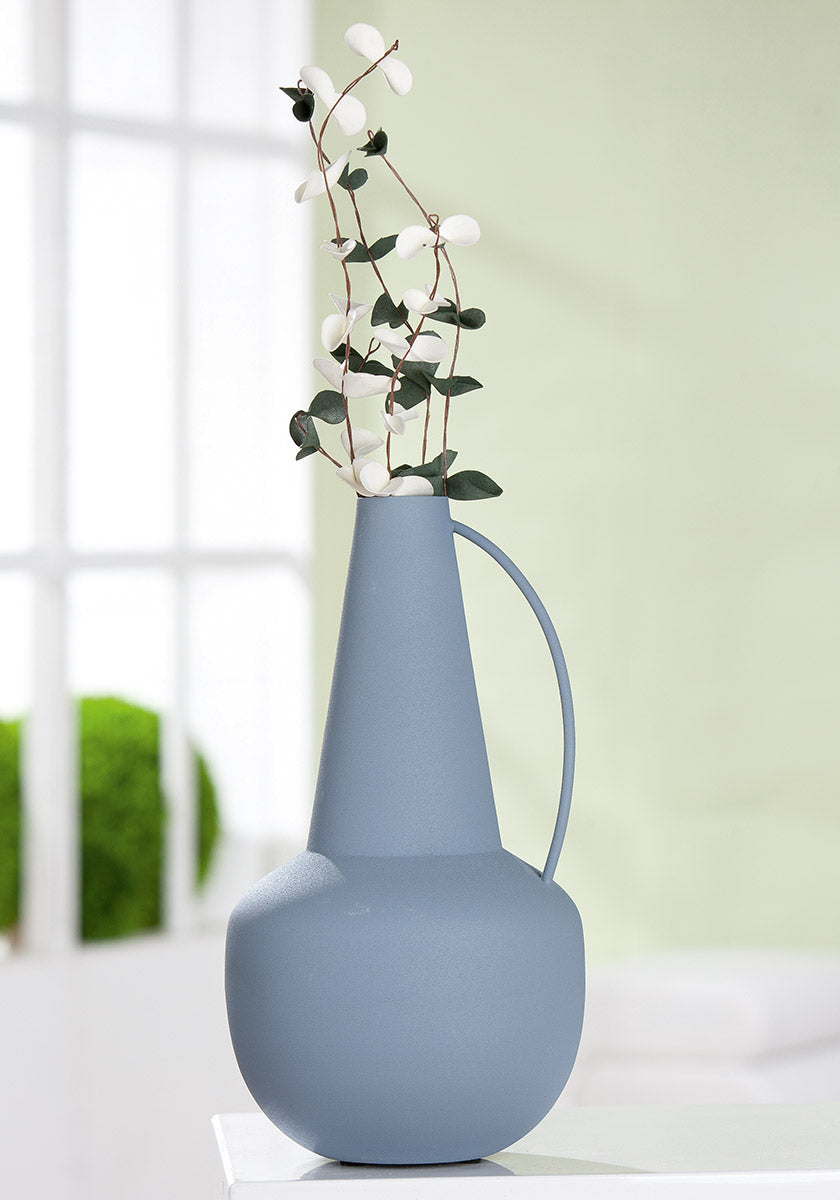 Pastello Lichtblauwe Ronde Vaas 27.5 cm