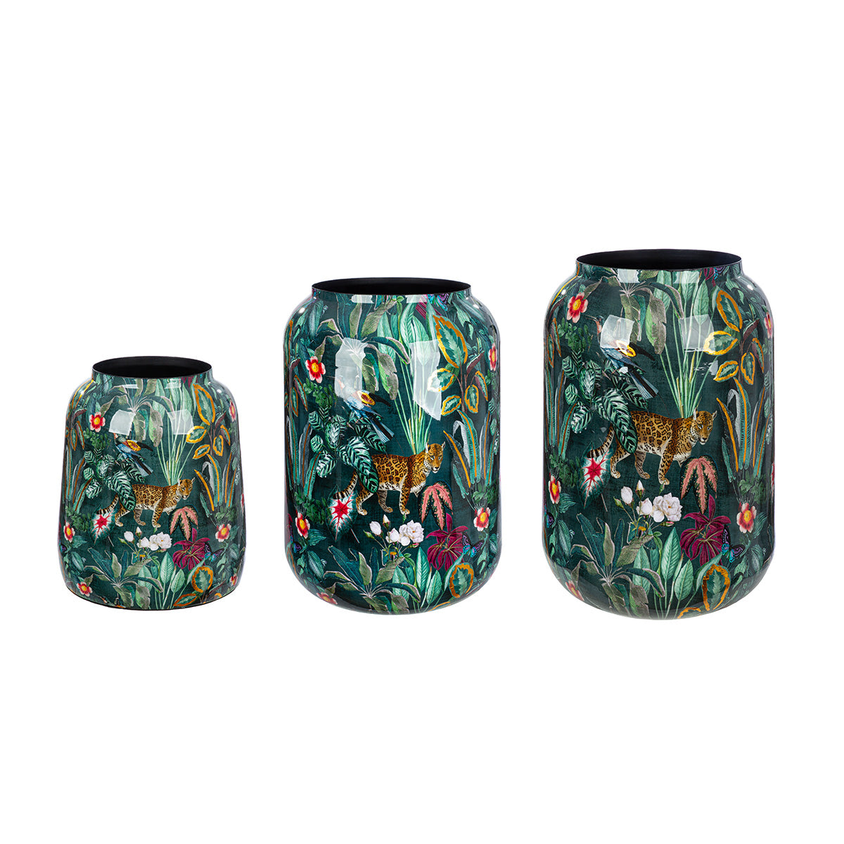 Sumatra Groene Vazen Set 3-delig