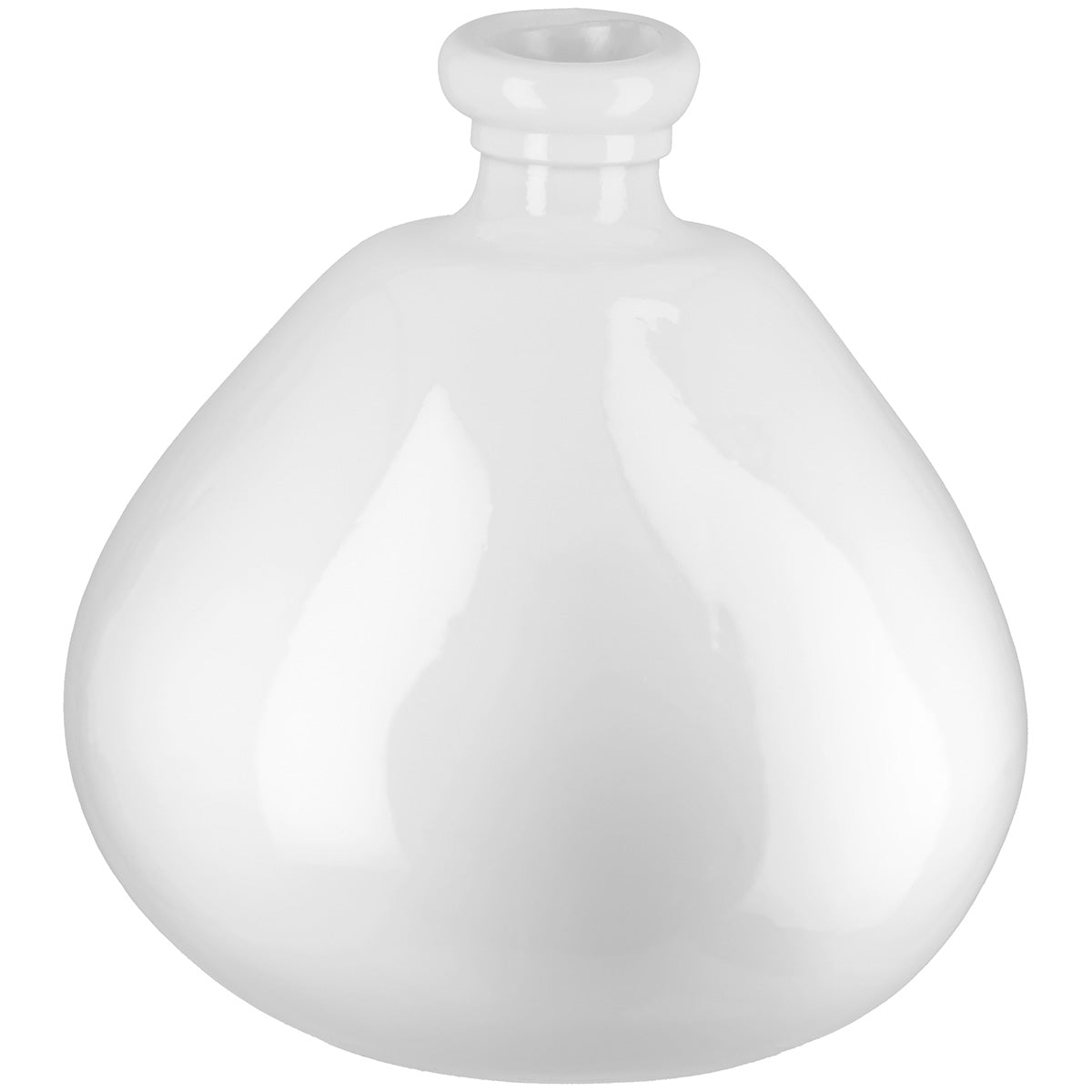 Witte organische vaas Sylt 32 cm