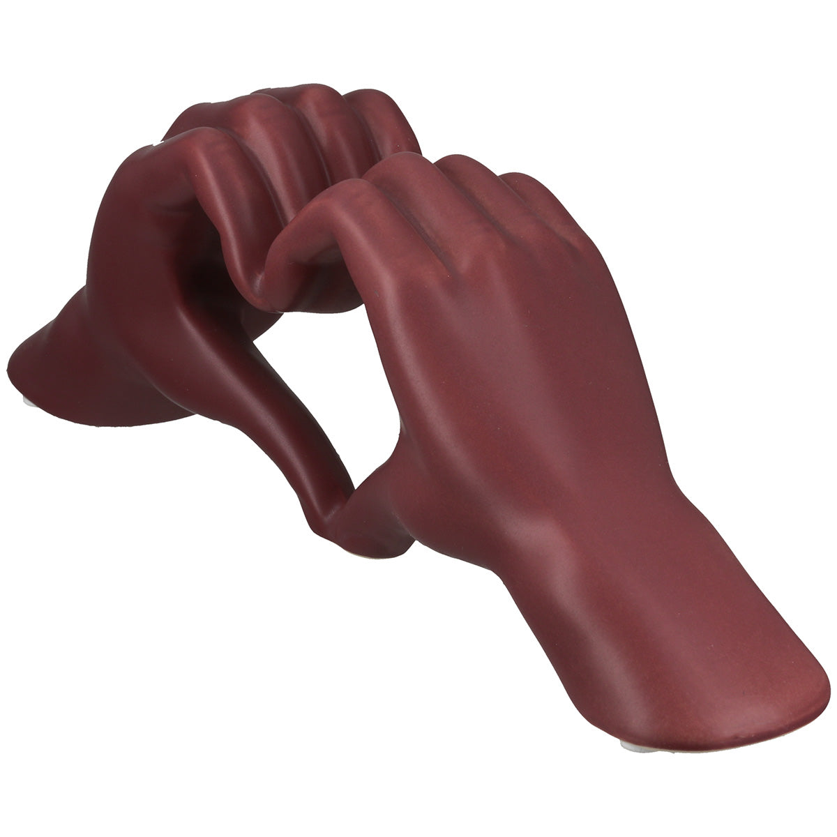 Mat Donkerrood Keramisch Hart 31 cm
