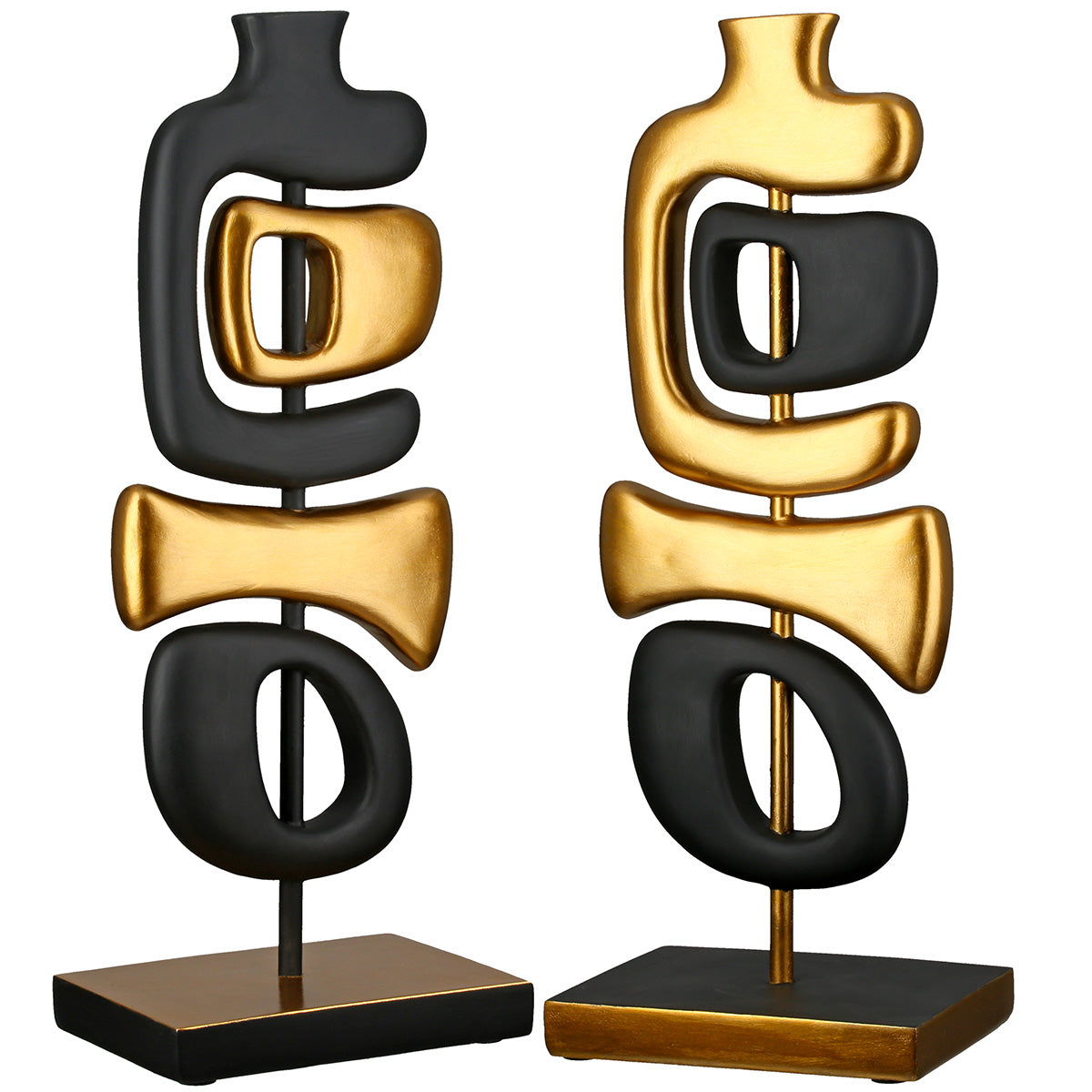 Sculpta Organische Sculptuur Zwart-Goud