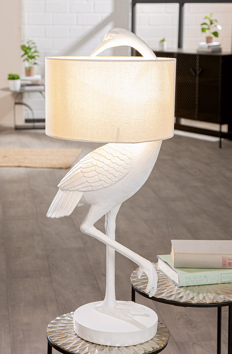 Seidenreiher Reiger Tafellamp