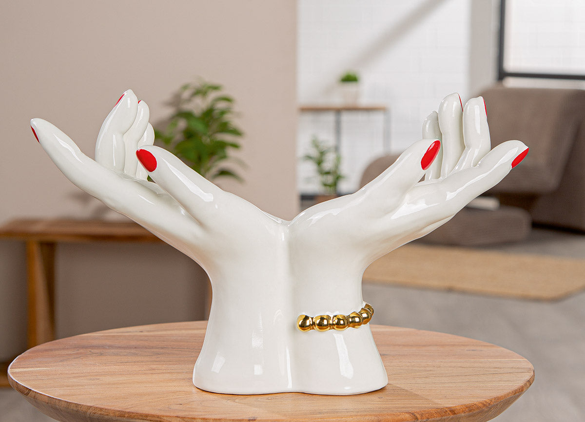 Keramisch Handen Decoratiebeeld