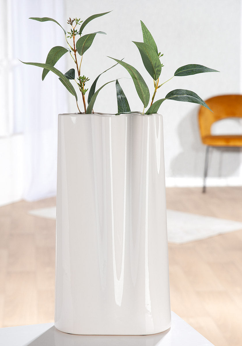 Tridac Organische Vaas Wit 40 cm