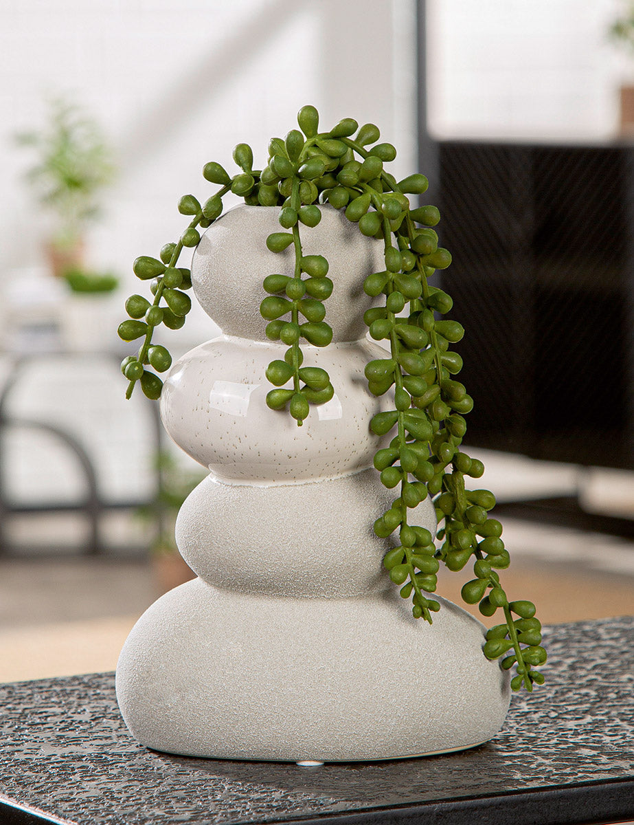 Stones Vaas Lichtgrijs 20 cm