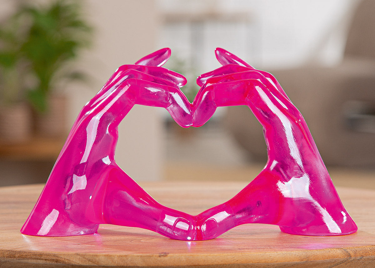 Roze Handen Hart Decoratie