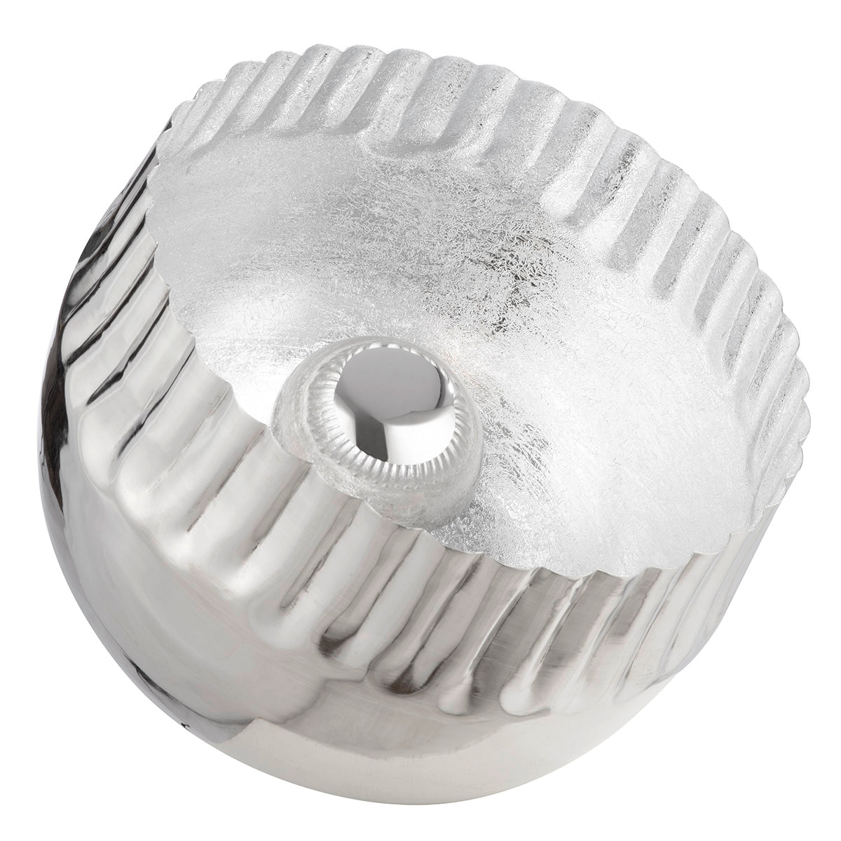 Meteo ronde vloerlamp zilver 27cm