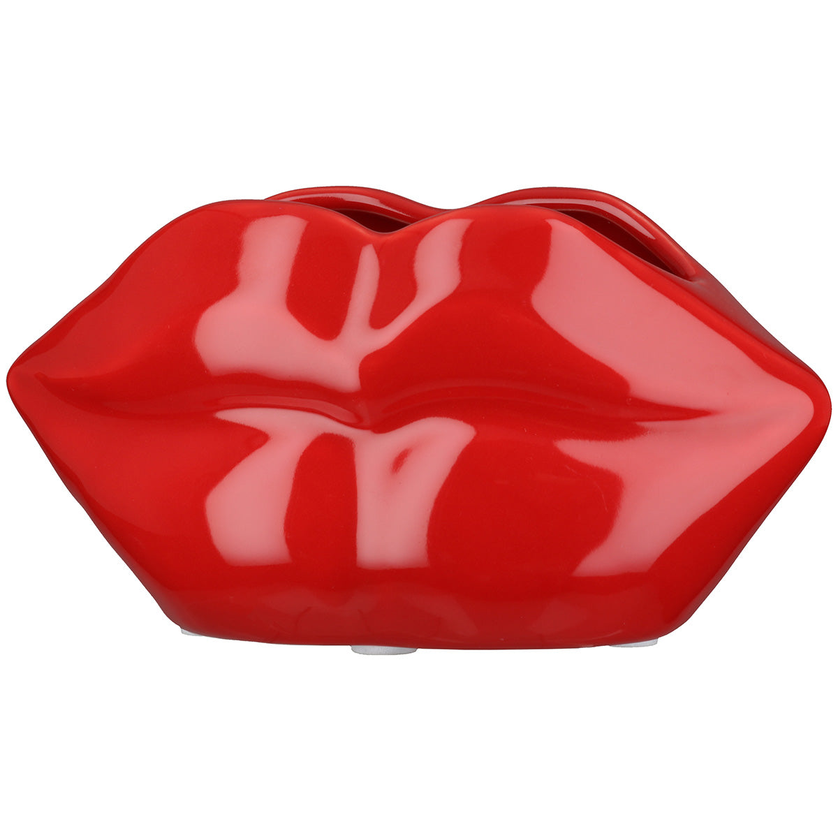 Lips Mondvaas Rood Keramiek 8 cm