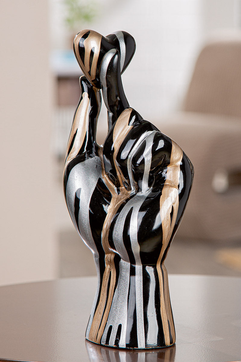 Zwarte Hand Decoratie Drip
