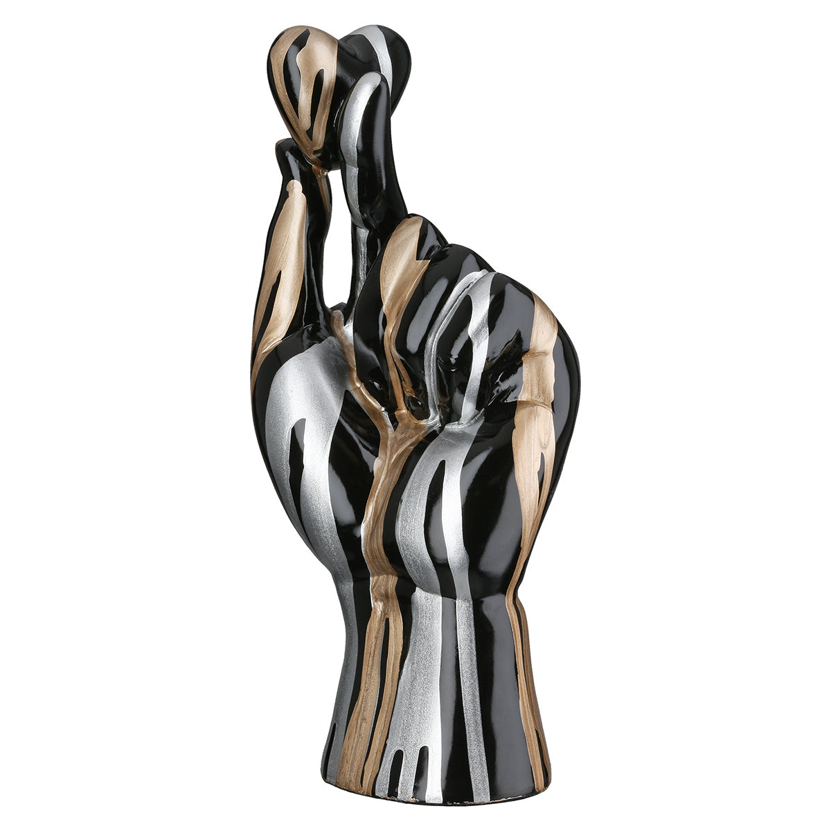 Zwarte Hand Decoratie Drip