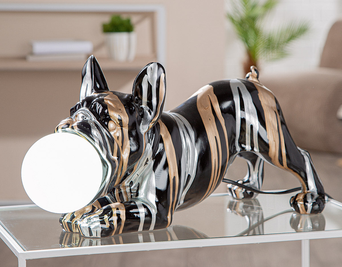Drip Bulldog Tafellamp Zwart Metallic