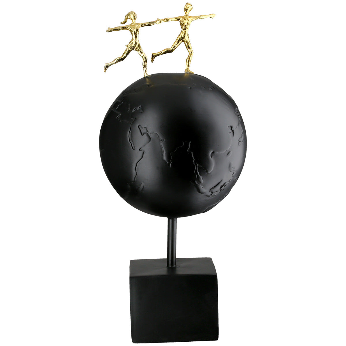 Around the World Sculptuur Zwart-Goud