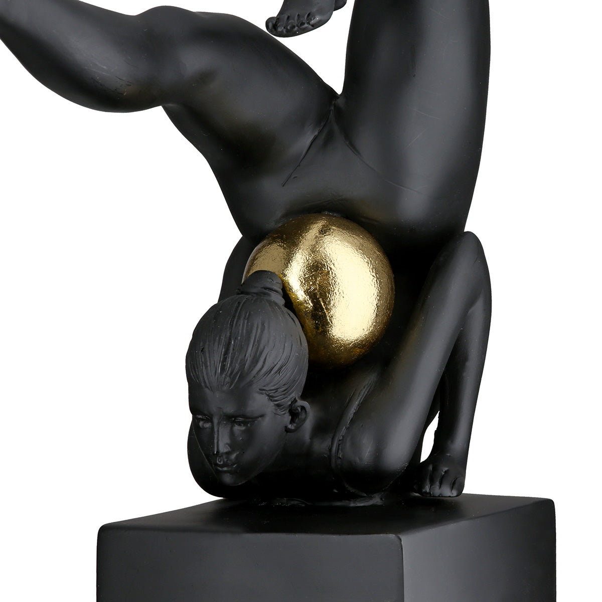 Rhytmische Gymnastik Vrouwenfiguur Zwart