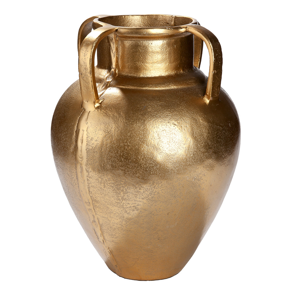 Ronde Antigua vaas goud 33 cm