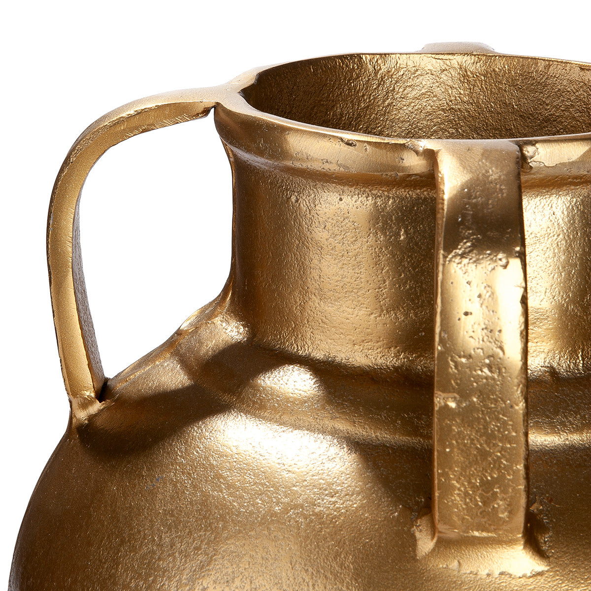 Ronde Antigua vaas goud 33 cm